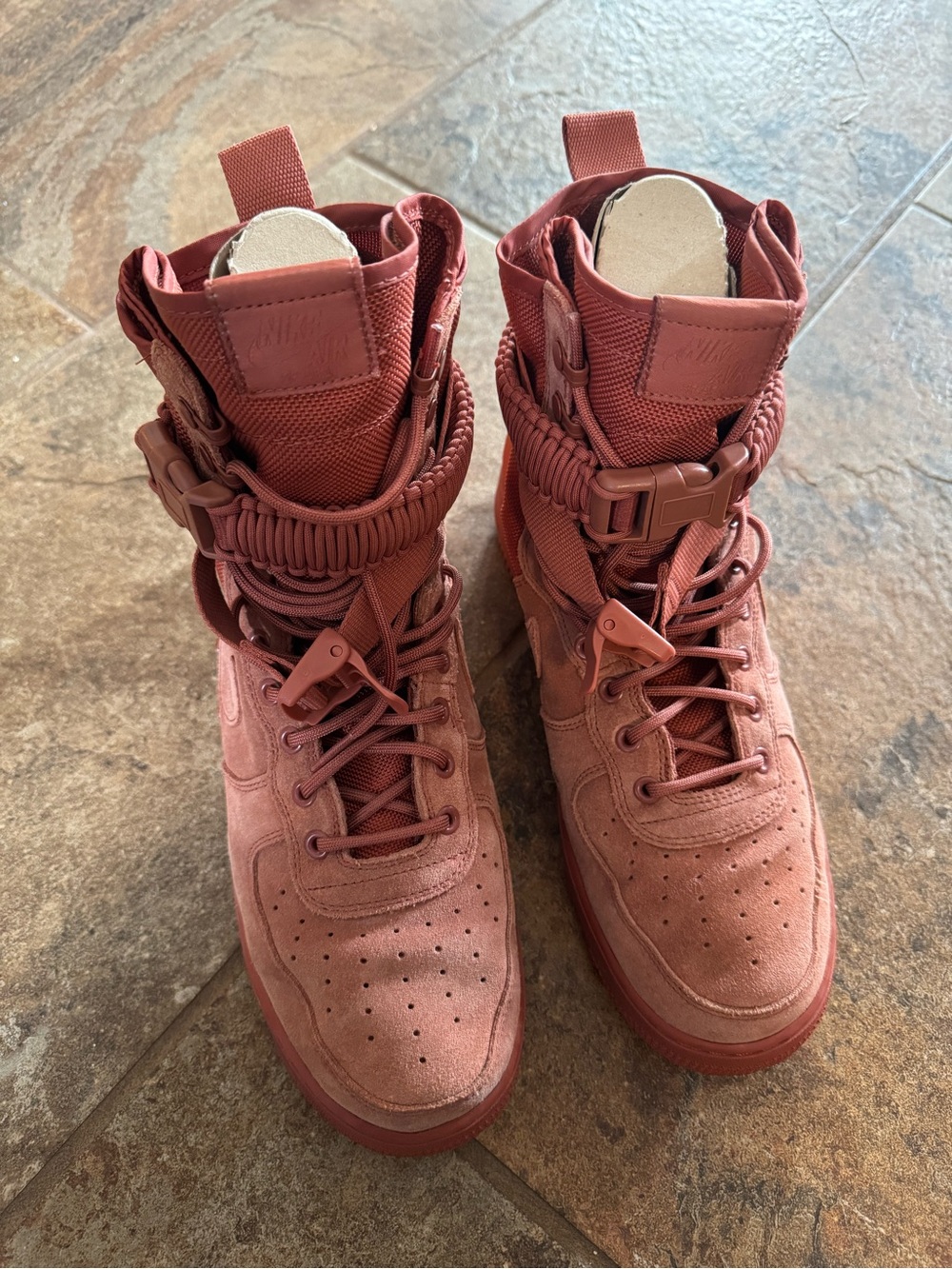 Men’s Nike Air Force Sneaker Boot in Dusty Rose